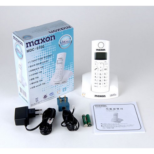 맥슨 디지털 발신자 표시 무선 전화기 MDC-9100