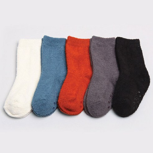 위삭스앤파파맘 아동용 J겨울수면 중목 양말 5켤레