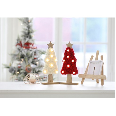 聖誕節  聖誕道具  聖誕樹  聖誕羊毛道具  聖誕裝飾  LED燈泡  羊毛樹聖誕節  裝飾道具  歡樂村