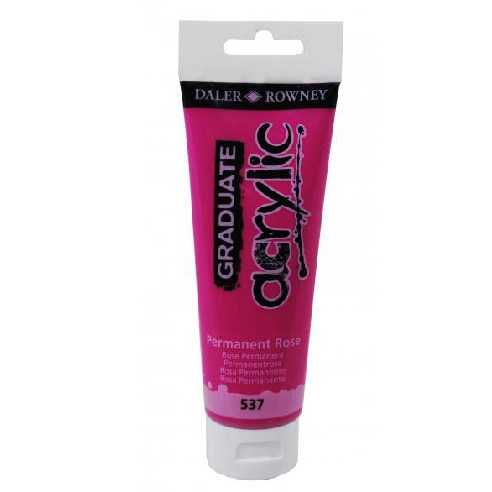 델러로니 아크릴물감 006 믹싱화이트, 120ml 537PermanentRose, 1