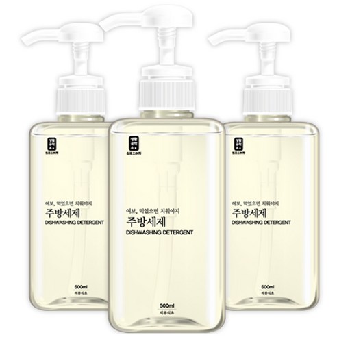생활공작소 주방세제 석류식초, 500ml, 3개입