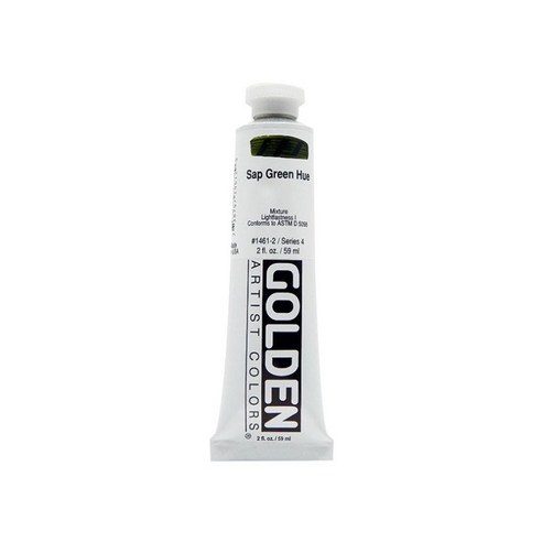 골덴 헤비바디 아크릴물감 59ml 시리즈 4, 1 1461SapGreenHue, 1