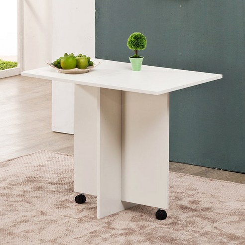 포메리트 윙드 식탁 테이블 소, 브라운