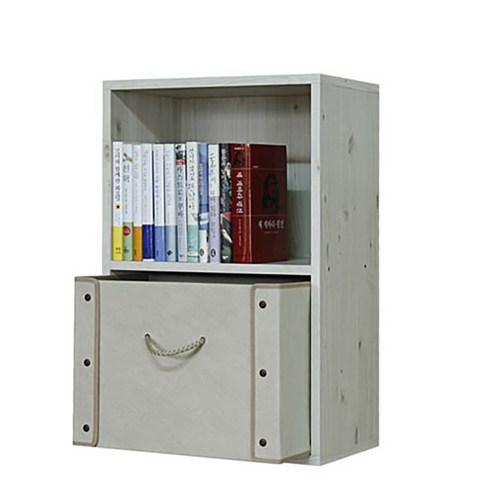 하우디가구 부직포 수납함 360x270x207mm, 베이지, 1개