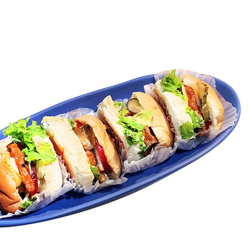 칠린 멜라민 웨어 오발플레이트, 코발트블루, 1개
