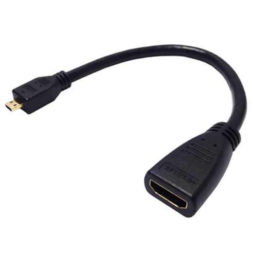 마하링크 HDMI F to Micro HDMI M 변환젠더 15cm H015, 1개