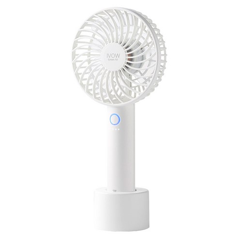 아이보우 그린에어 휴대용 선풍기 배터리 일체형, BMF-2600I, Milky White
