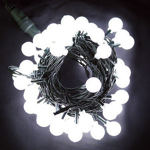 다우에프앤지 LED 앵두전구 50구 + 코드선, 녹색선 + 투명