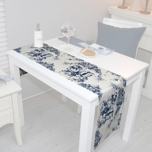 나산데코 린넨 오스티엘 테이블 러너 RN69-2, 혼합 색상, 2인용(150 x 28 cm)