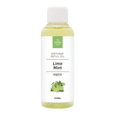 더허브샵 디퓨저 리필오일, 라임민트, 100ml, 1개