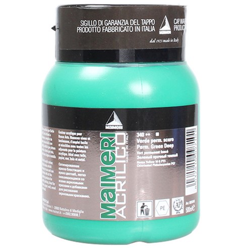 마이메리 아크릴리코 500ml 낱색 아크릴물감, 340 AM PERMAN GREEN D, 1개