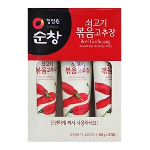 청정원순창 쇠고기볶음고추장, 60g, 6개입