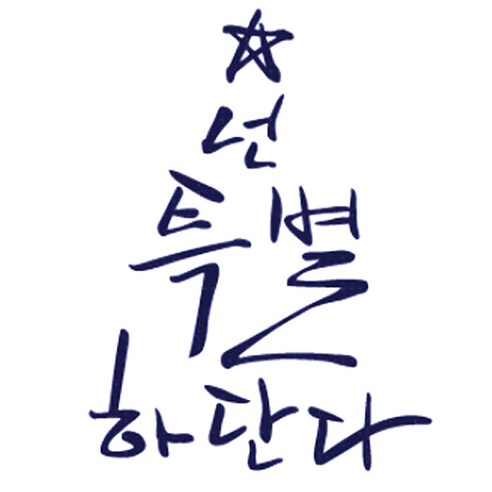 포인트스티커 넌 특별하단다 B, 군청색