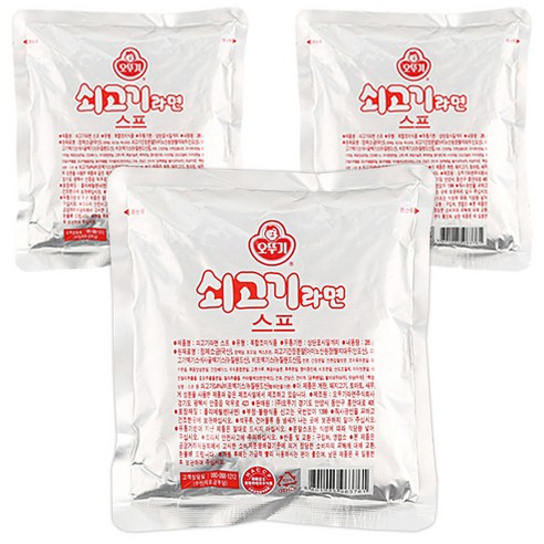 오뚜기 쇠고기라면스프 285g, 3개
