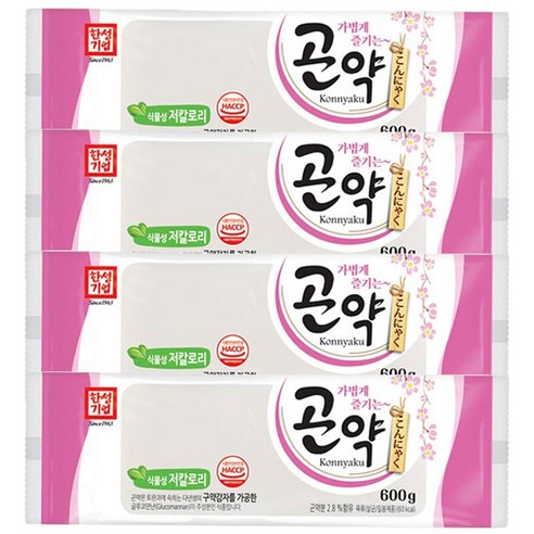 한성기업 가볍게 즐기는 곤약, 600g, 4개