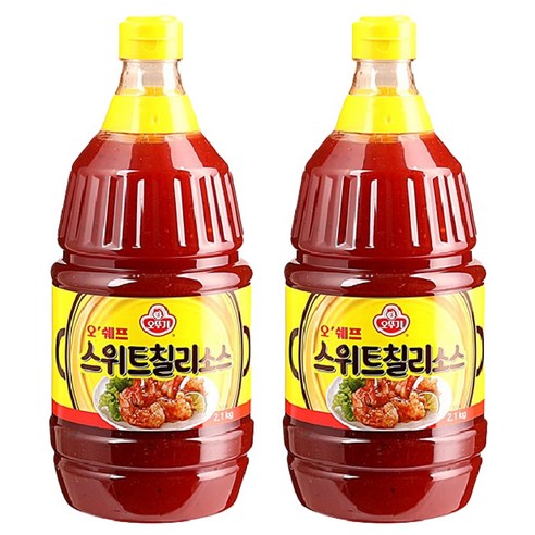 오뚜기 오쉐프 스위트 칠리소스, 2.1kg, 2개