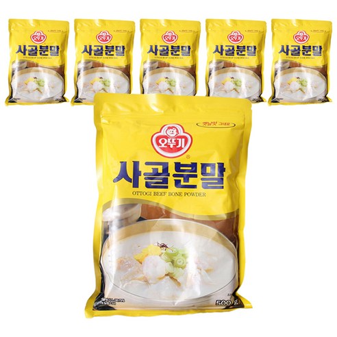 오뚜기 사골분말, 500g, 6개