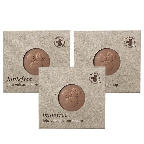 이니스프리 화산송이 모공비누, 100g, 3개