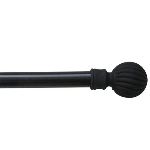 메종텍스타일 모던클래식 볼 25 mm 커튼봉, 블랙