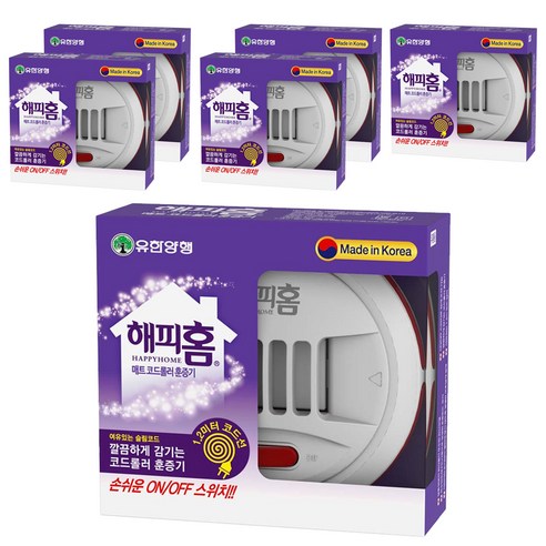 해피홈 매트 코드롤러 훈증기 UH-MT161, 6개