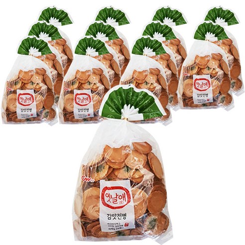 청우식품 옛날애 김맛전병, 250g, 12개