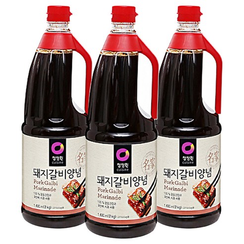 청정원 돼지갈비양념, 2kg, 3개