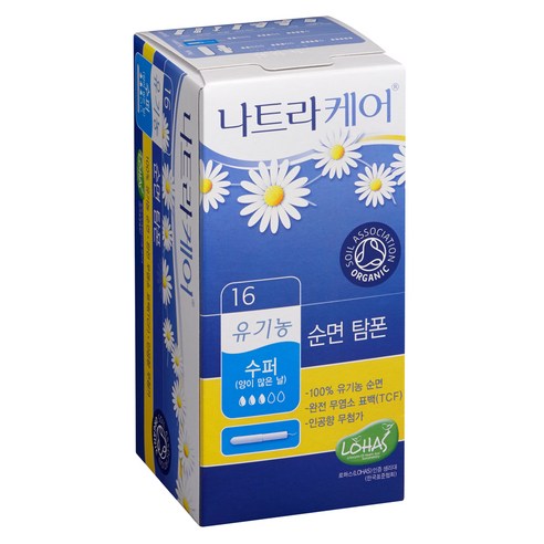 나트라케어 어플리케이터 탐폰 수퍼, 16개입, 1개