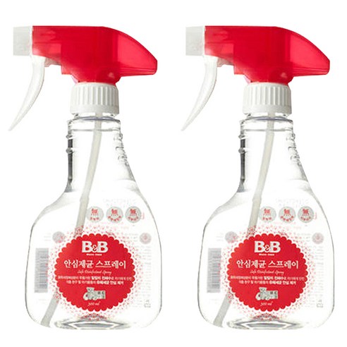 비앤비 안심제균 스프레이 용기형, 300ml, 2개