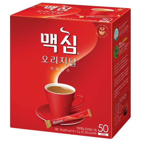 맥심 오리지날 커피믹스, 100ml, 50개