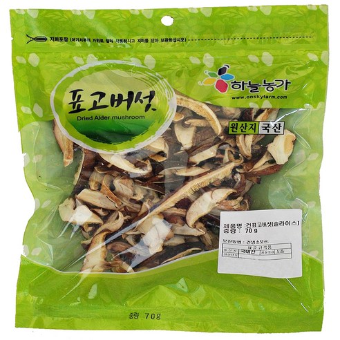 나물이야기 국산 건표고버섯 슬라이스, 70g, 1개