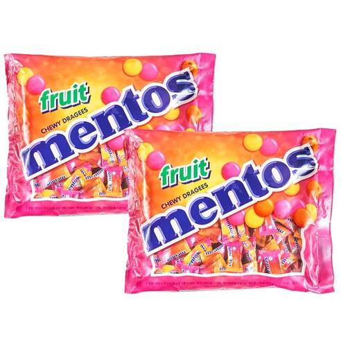 멘토스 대용량 푸르티 츄잉캔디, 810g, 2개입