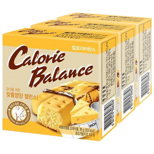 해태제과 칼로리바란스 치즈맛, 블루베리, 3개