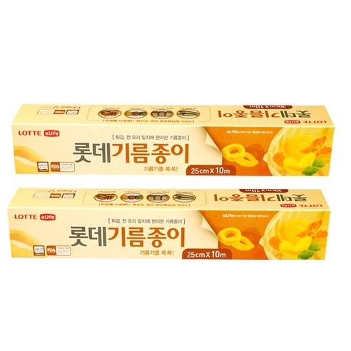 롯데 기름종이 롤형, 2개입