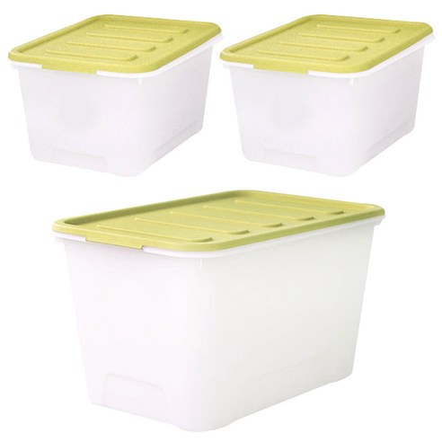 가쯔 멀티블럭리빙박스 72L + 24L 2p, 그린, 1세트
