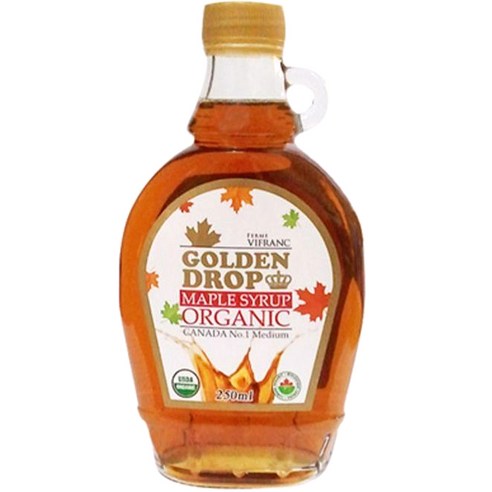 FERMEVIFRANC 골든드롭 오가닉 메이플시럽, 250ml, 1개