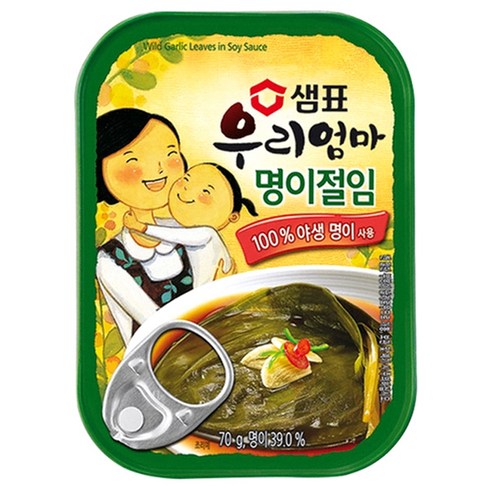 샘표 우리엄마 명이절임, 70g, 4개