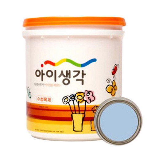 아이생각 수성목재 프리미엄 4L (가구/방문/싱크대용) 바이올렛블루(1339)