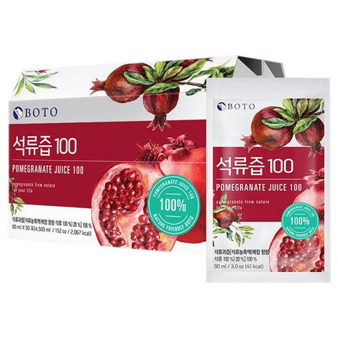 보뚜 석류즙 100, 90ml, 50개입