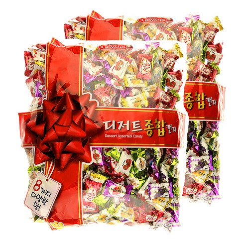 일광제과 디저트 종합캔디, 2kg, 2개입
