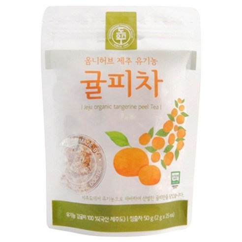 옴니허브 귤피차 파우치 전통차/국내차, 2g, 25개입, 1개