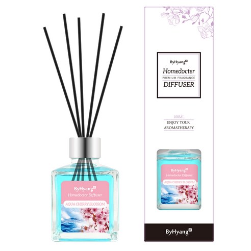 바이향 리프레싱 홈닥터 디퓨져 100ml, 아쿠아 체리 블라썸, 1개