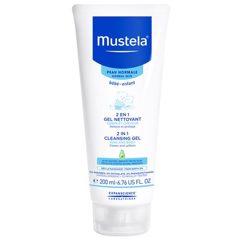 무스텔라 유아용 투인원 클렌징 젤, 200ml, 1개