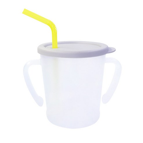 아가프라 뉴 매직빨대컵 300ml, 1개, 그레이
