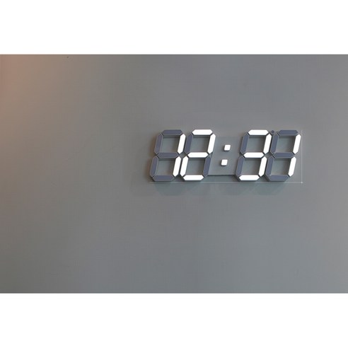 맞춤형 디지털 시간 표시로 가정을 밝히는 무아즈 3D LED 벽시계 빅 플러스