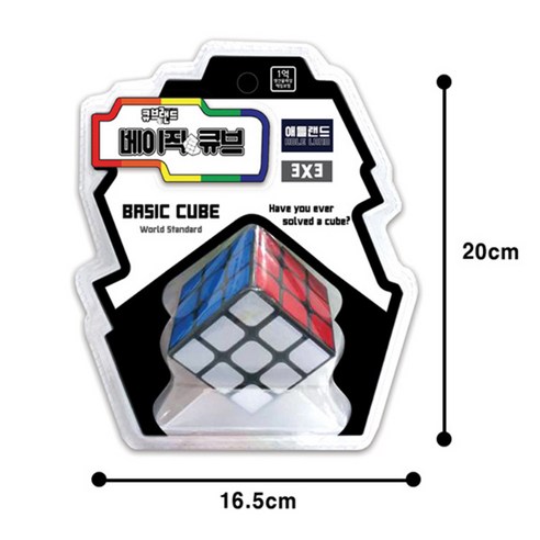 애들랜드 큐브랜드 3 x 3 베이직큐브, 혼합 색상