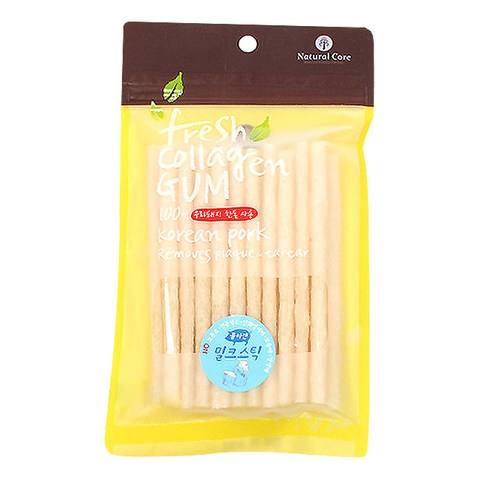 네츄럴코어 애견용 프레쉬 콜라겐 스틱 20P, 우유 맛, 1개입