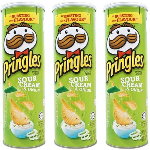 프링글스 양파맛, 110g, 3개
