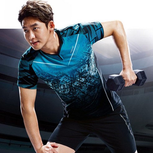 [배드민턴마켓] 패기앤코/FST-536+FTP-122/테니스/배드민턴/탁구복/스포츠의류/남성티셔츠+반바지세트 FST-536(티셔츠)-105 FTP-122(반바지)-100