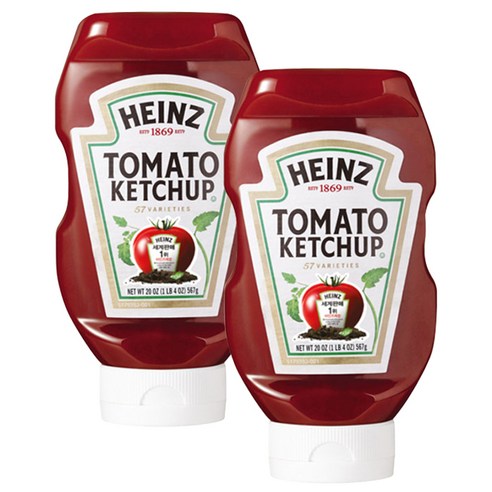 하인즈 토마토 케첩, 567g, 2개