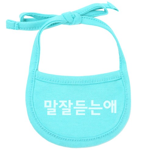 이츠독 강아지 턱받이 S, 민트(말잘듣는애), 1개
